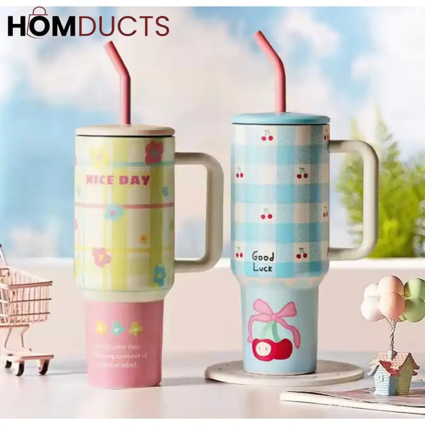 Stay Hydrated Anywhere: Large 1200ml Insulated Stainless Steel Travel Tumbler