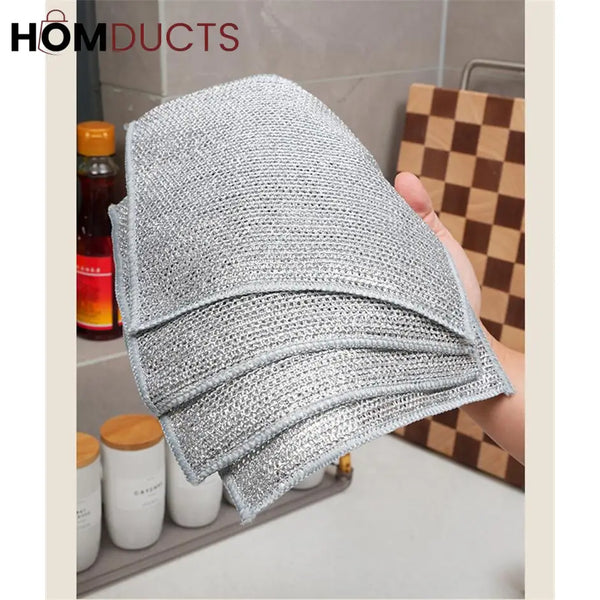 Steel Wire Cleaning Cloth (4Pcs)