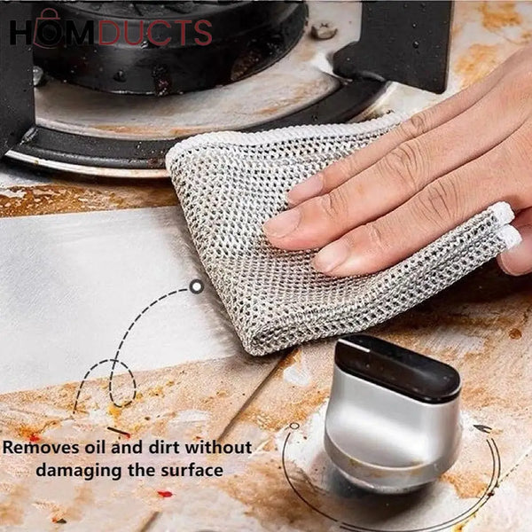 Steel Wire Cleaning Cloth (4Pcs)