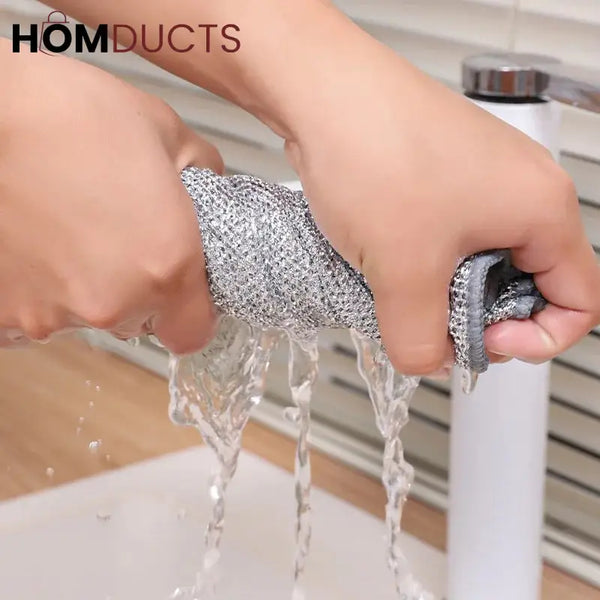 Steel Wire Cleaning Cloth (4Pcs)