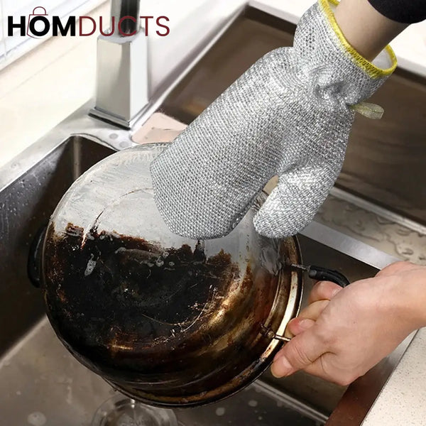 Steel Wire Dish Cleaning Gloves