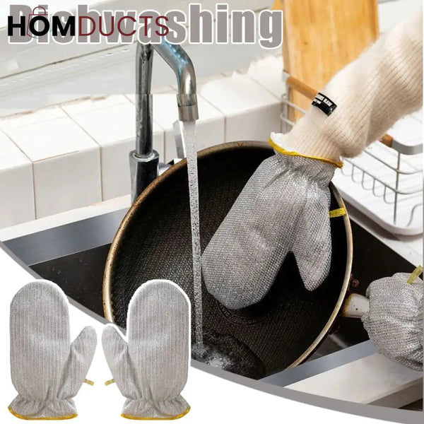 Steel Wire Dish Cleaning Gloves