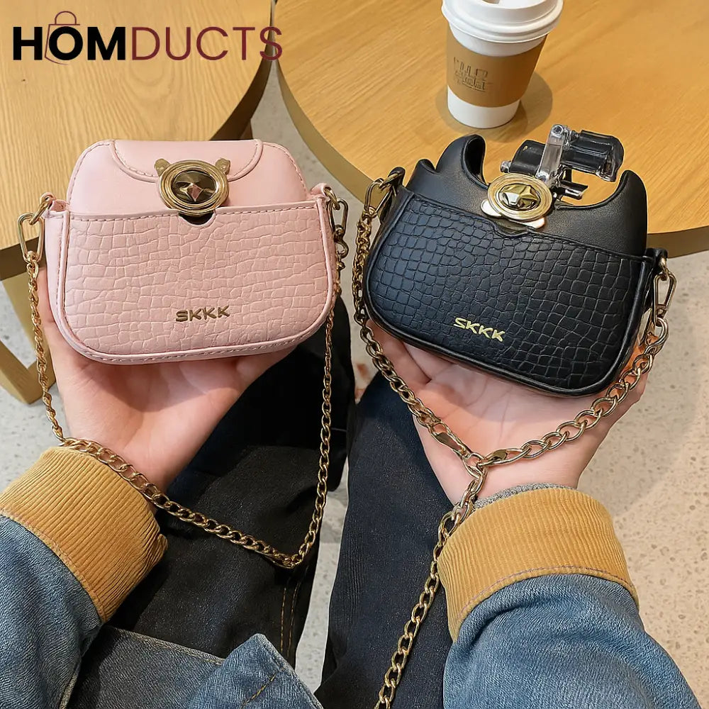 Stylish Bag-Shaped Water Bottle with Portable Straw - Blush Pink