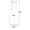 Stylish Clear Plastic Water Bottle with Airtight Flip Lid - Perfect for Juice & Fridge Storage