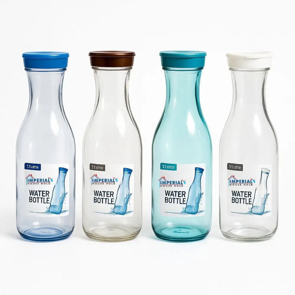 Stylish Clear Plastic Water Bottle with Airtight Flip Lid - Perfect for Juice & Fridge Storage