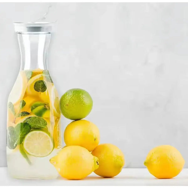 Stylish Clear Plastic Water Bottle with Airtight Flip Lid - Perfect for Juice & Fridge Storage