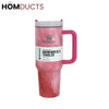 Stylish Pink Stanley Quencher H2.0 Tumbler 40oz – Insulated Travel Mug with Handle