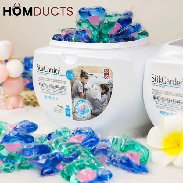 Suk Garden Lavender Fruity Scent Laundry Pods – Long-Lasting Fragrance Deep Cleaning Detergent Capsules