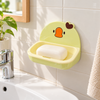 Cute Duck Wall-Mounted Soap Dish with Adhesive