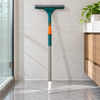 Flexible double-sided floor wiper with telescopic handle