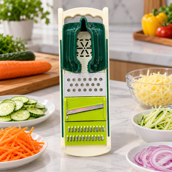 Multifunction mandoline slicer and grater