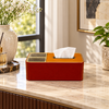 Contrast-Top Tissue Box Organizer in an elegant interior