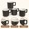 Danny Home 380ml Black Pattern Ceramic Mug