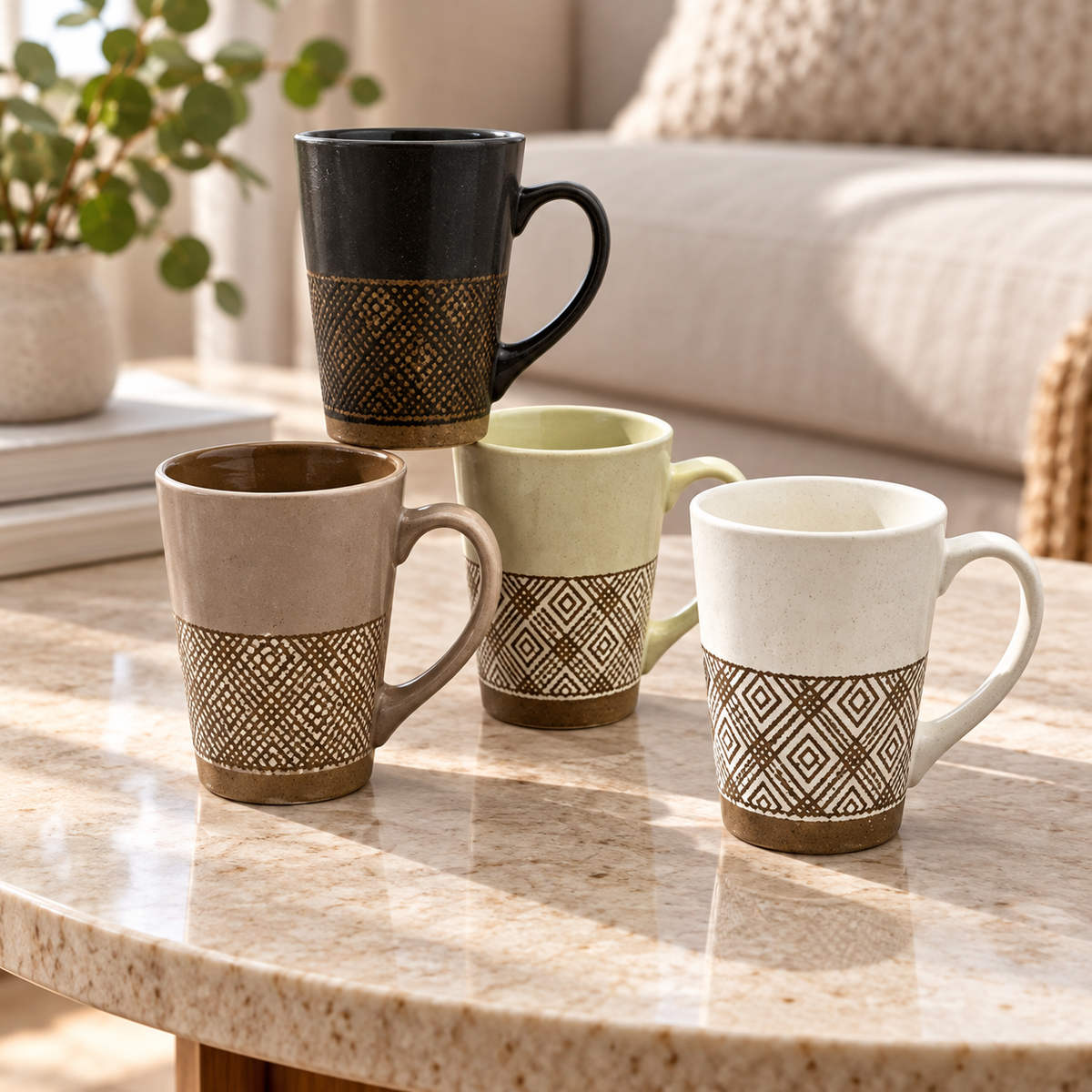 Danny Home 400ml Heritage Pattern Porcelain Mug