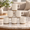 Danny Home 400ml White Textured Ceramic Mug