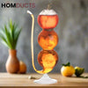 Tall Gourd-Shaped Cocktail Glass - Elegant Design for Upscale Drinks