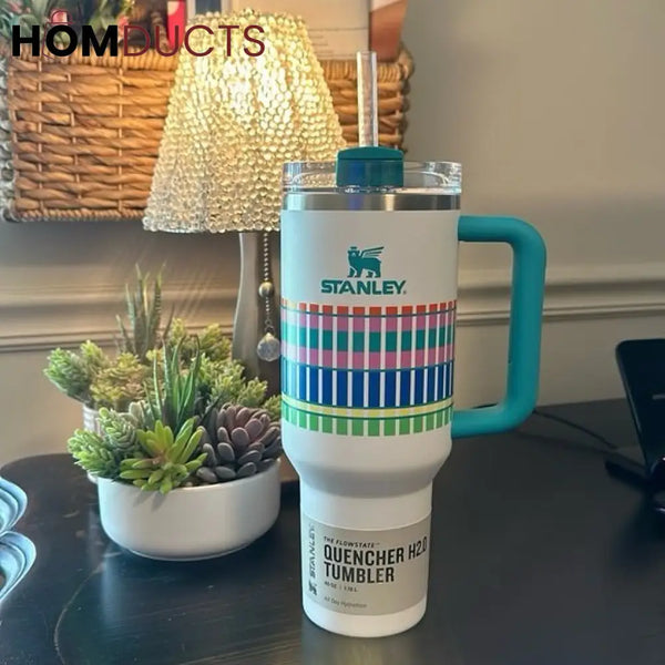 Target Exclusive Stanley 40oz Quencher H2.0 FlowState Tumbler - Limited Edition Summer Plaid 2024