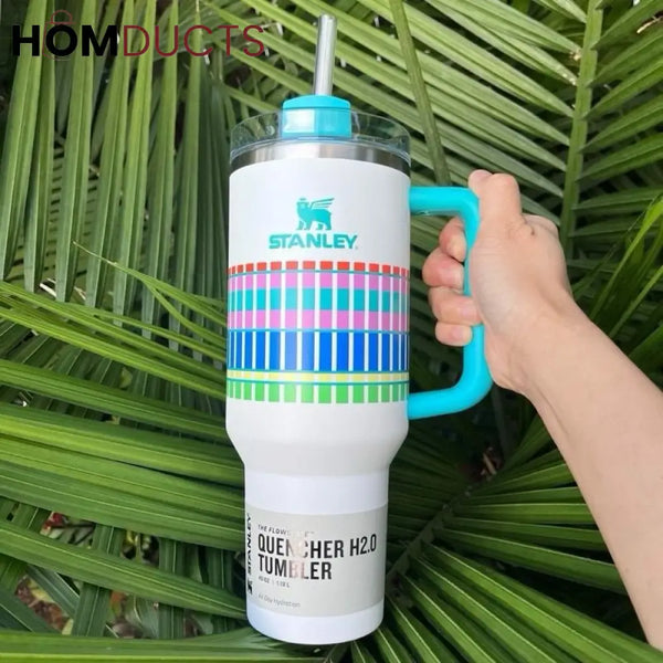 Target Exclusive Stanley 40oz Quencher H2.0 FlowState Tumbler - Limited Edition Summer Plaid 2024
