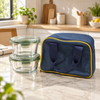 Round Glass Lunch Box Set with Carry Bag – 2 Containers