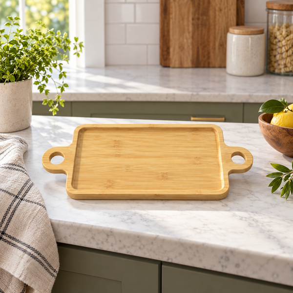 Rectangular Bamboo Serving Tray