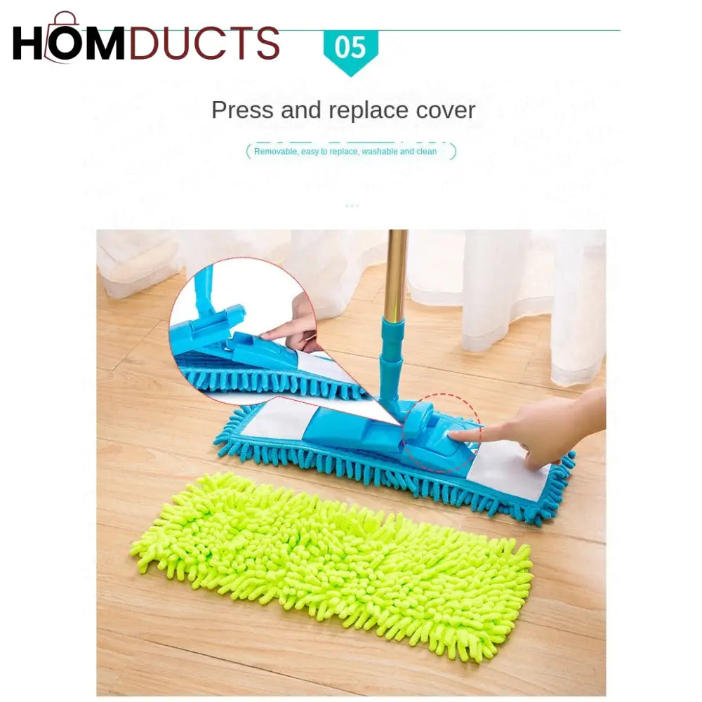 Telescopic Microfiber Flat Mop