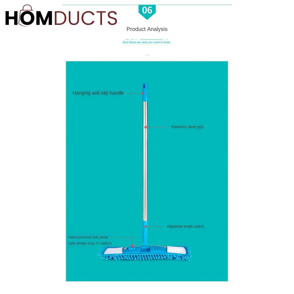 Telescopic Microfiber Flat Mop