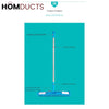 Telescopic Microfiber Flat Mop