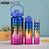 Three Pcs Metallic Colour Water Bottle