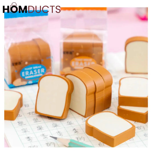 Toast Shape Erasers For Kids