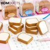 Toast Shape Erasers For Kids