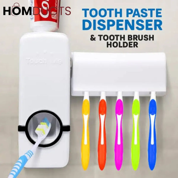 Toothpaste Dispenser With Holder