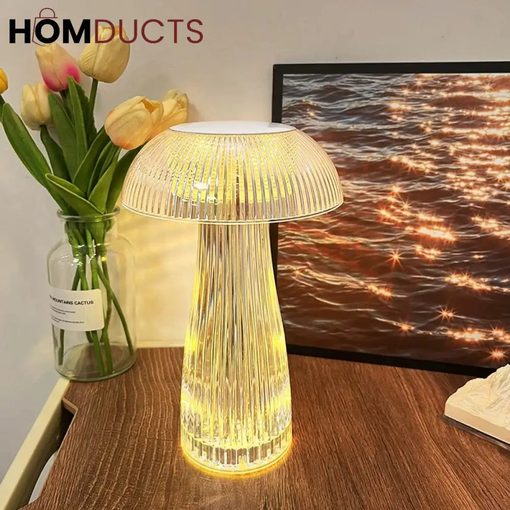 Touch Led Mushroom Crystal Lamp