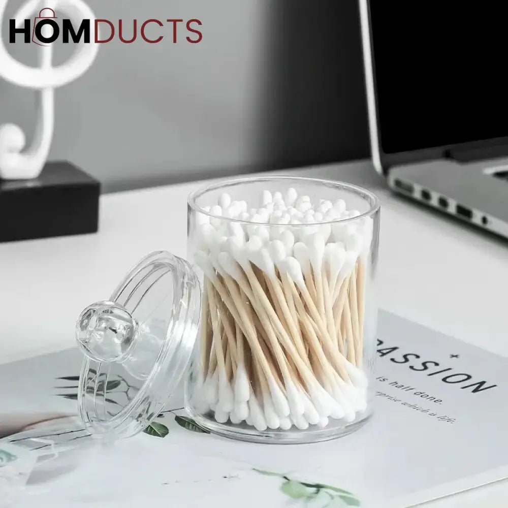 Transparent Cotton Swab Holder J & C Organizer