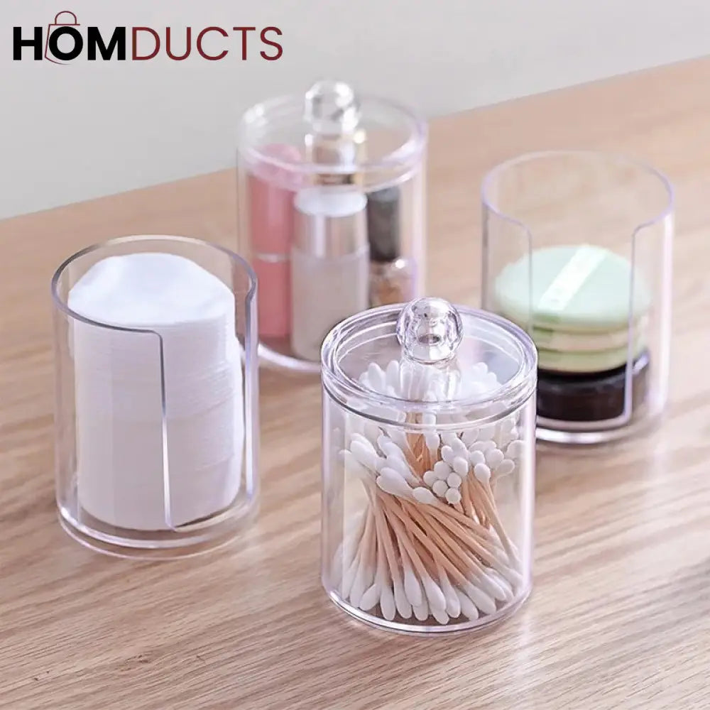 Transparent Cotton Swab Holder J & C Organizer