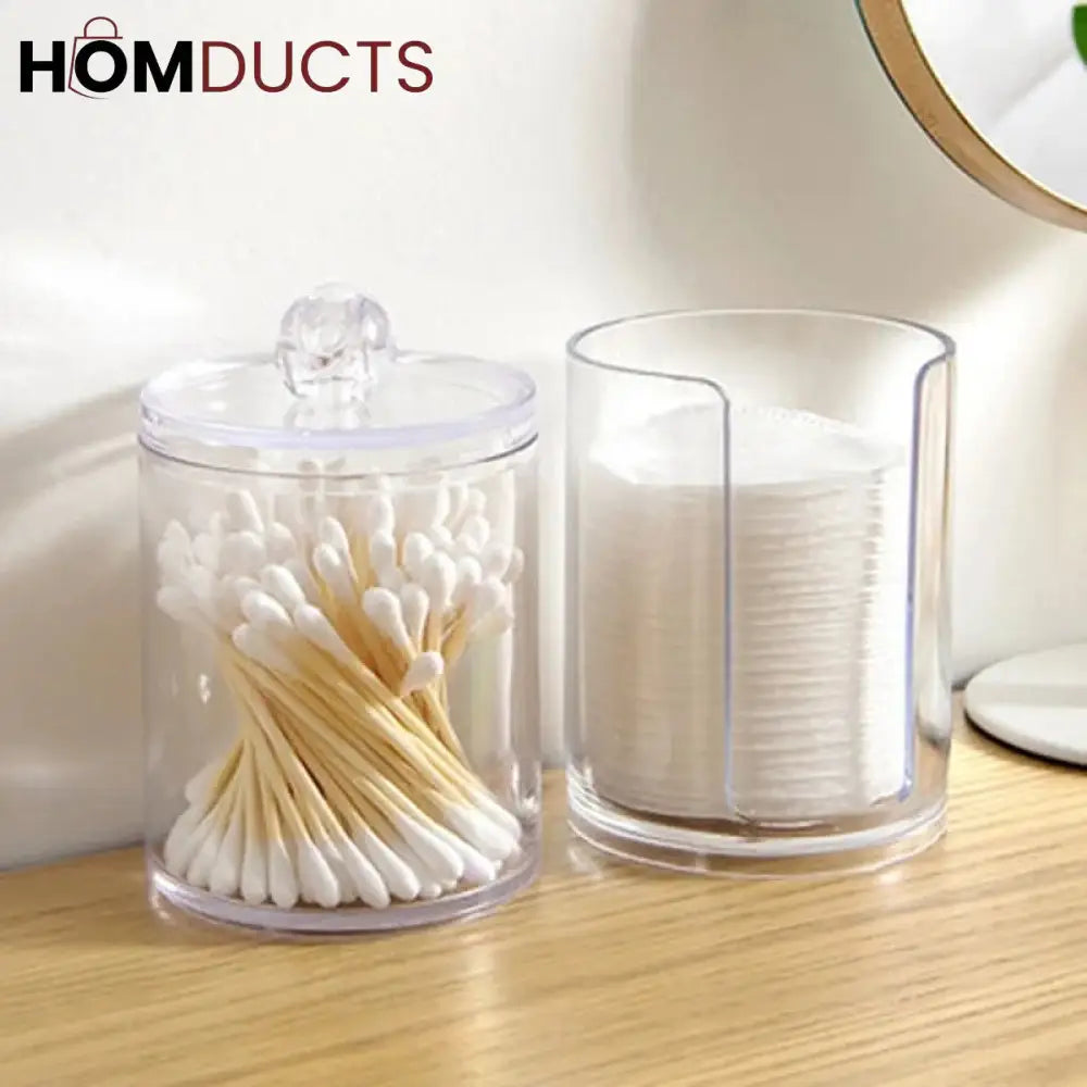 Transparent Cotton Swab Holder J & C Organizer