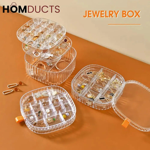 Transparent Crystal Jewelery Organiser J & C Organizer