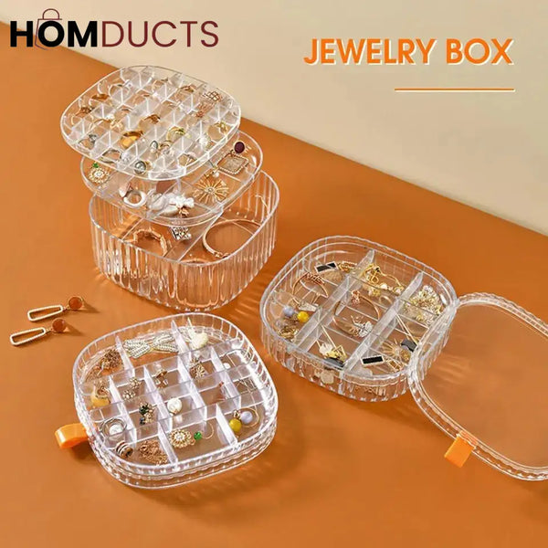 Transparent Crystal Jewelery Organiser J & C Organizer