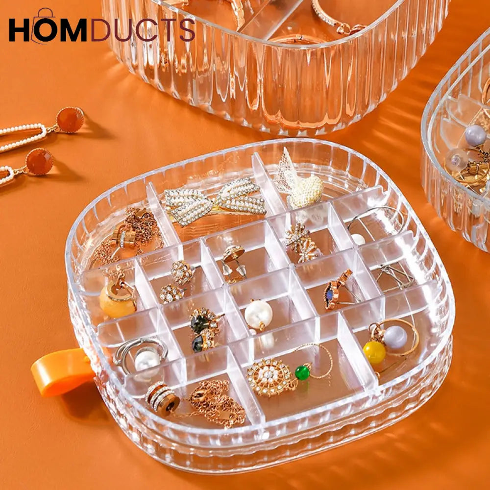 Transparent Crystal Jewelery Organiser J & C Organizer