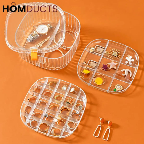 Transparent Crystal Jewelery Organiser J & C Organizer