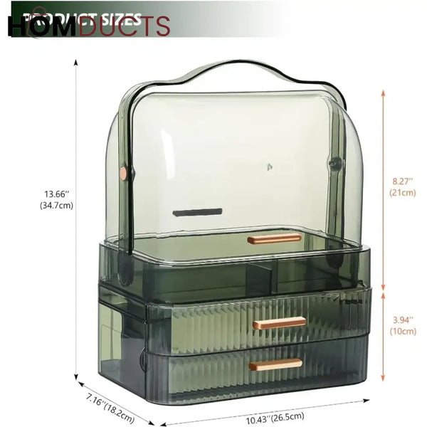 Transparent Dustproof Makeup Organizer