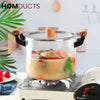 Transparent Heat Resistant Glass Cooking Pot (Premium Quality)