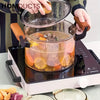 Transparent Heat Resistant Glass Cooking Pot (Premium Quality)