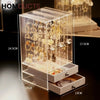 Transparent Jewelry Storage Box With Drawer J & C Organizer