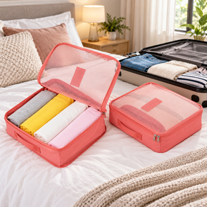Two-piece travel clothes organizer bag set