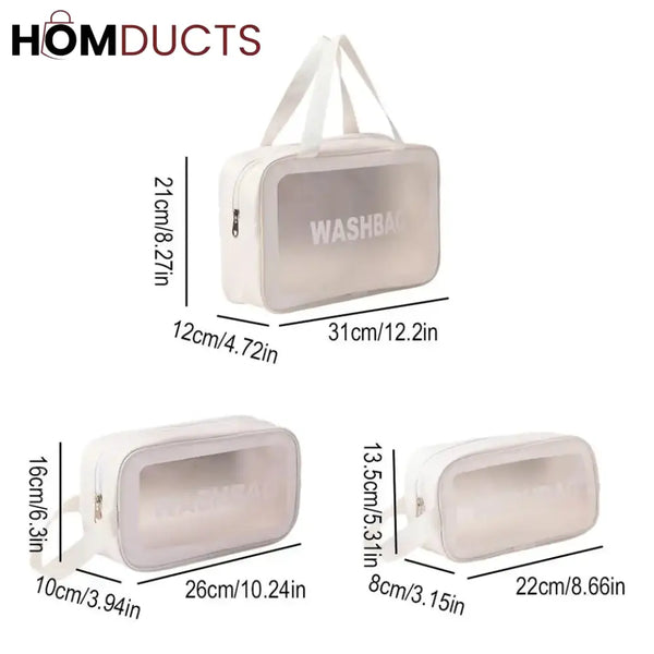 Travel Cosmetic Bag Set (3Pcs)