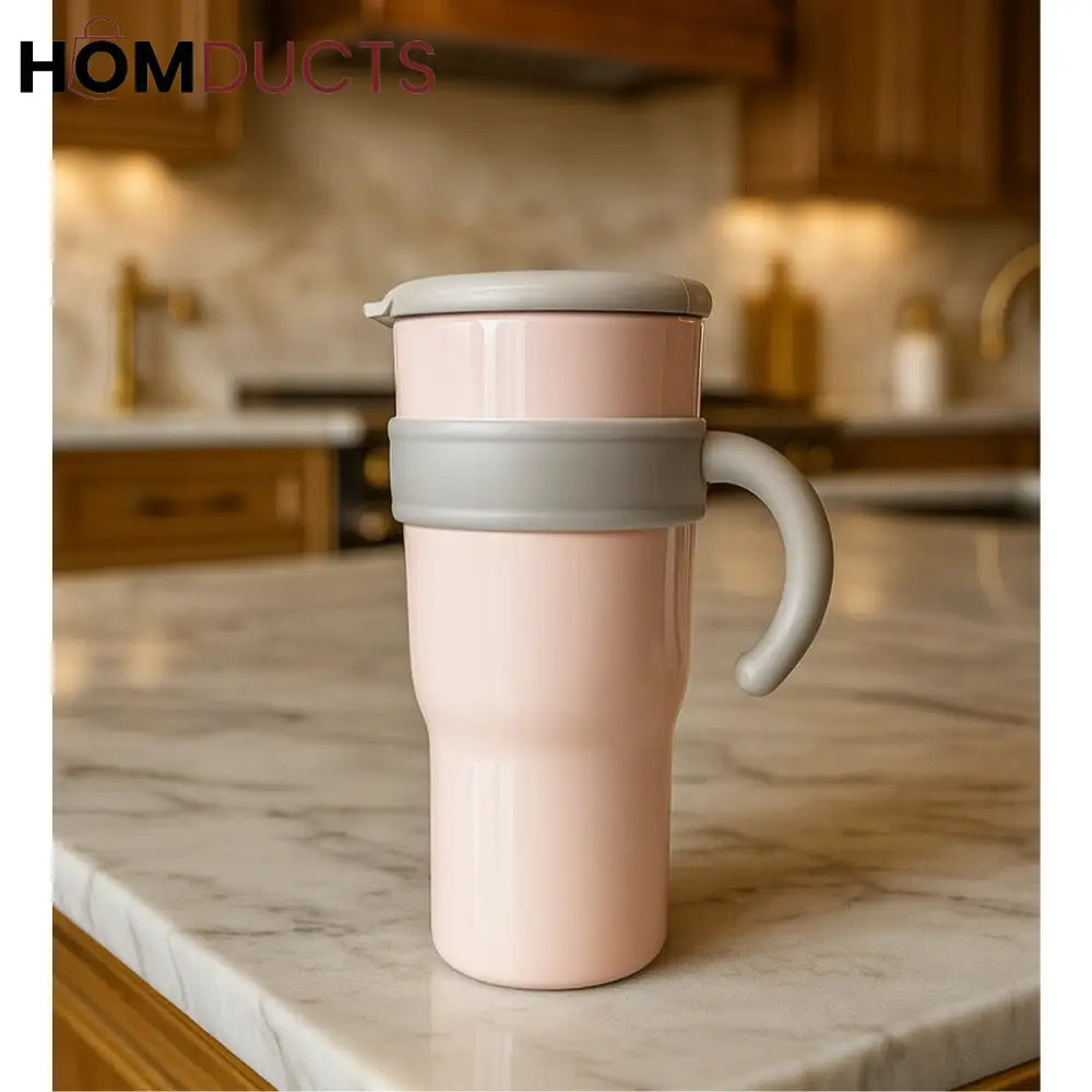 Travel Mug with Handle – Leak-Proof Heat Resistant & Stylish Tumbler for Coffee & Tea