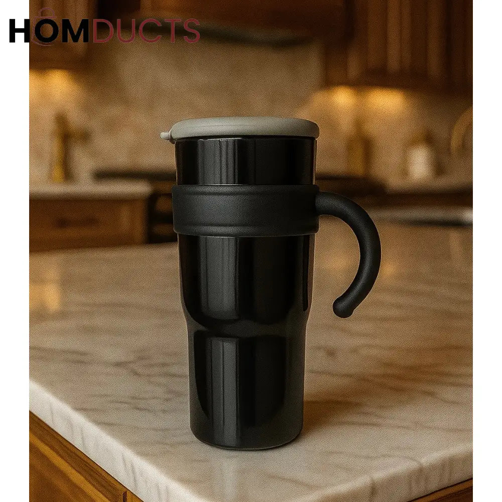 Travel Mug with Handle – Leak-Proof Heat Resistant & Stylish Tumbler for Coffee & Tea Style 3