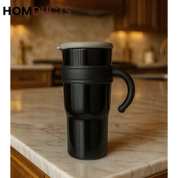 Travel Mug with Handle – Leak-Proof Heat Resistant & Stylish Tumbler for Coffee & Tea Style 3