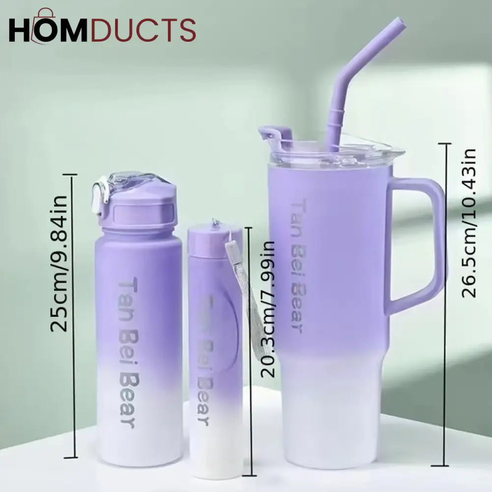 Trendy 3Pcs Bottle Set