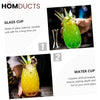 Tropical Pineapple Glass Tumbler for Iced Tea and Lemonade
